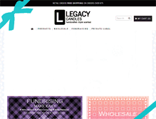 Tablet Screenshot of legacycandles.com